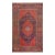 Wonderful Red and Blue Color With Rhombus Design Antique Bijar Rug For Sale