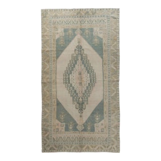 Vintage Turkish Oushak Rug 5ft 9in X 10ft 7in For Sale