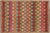 Shabby Chic Balochi Maroon/Blue Wool Rug - 3'4''x4'10'' For Sale - Image 10 of 11