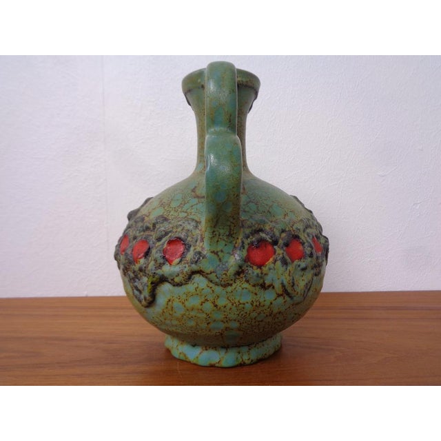 Ceramic Model 1303 Lava Ceramic Double Handled Vase from Marei, 1970s For Sale - Image 7 of 17