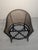Vintage Armchair with Raffia and Viennese Weave For Sale - Image 4 of 16