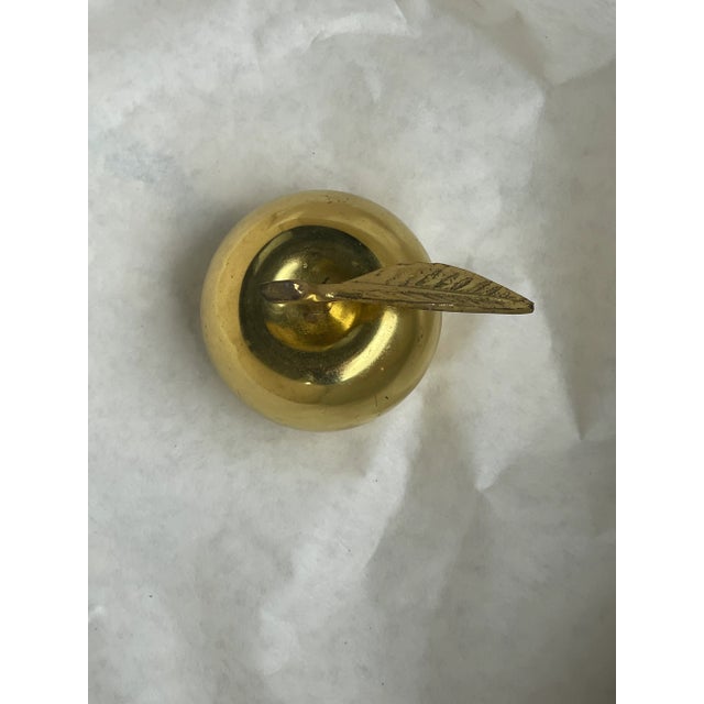 1980s Brass Apple Bell For Sale - Image 5 of 7