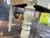 This charming antique extendable table has been repainted by us; the surface has been sanded and oiled. Width: 111 cm,...