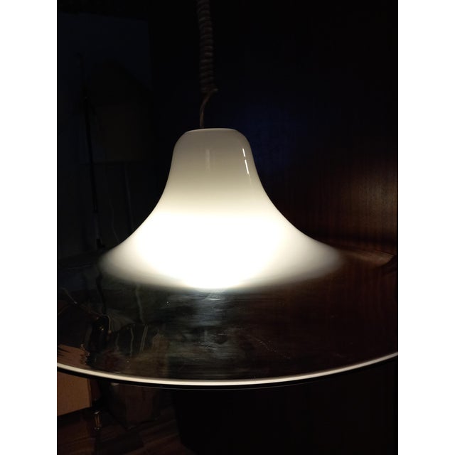 Mid-Century Modern Murano Glass Pendant Lamp by Renato Toso for Leucos, 1970s For Sale - Image 3 of 10