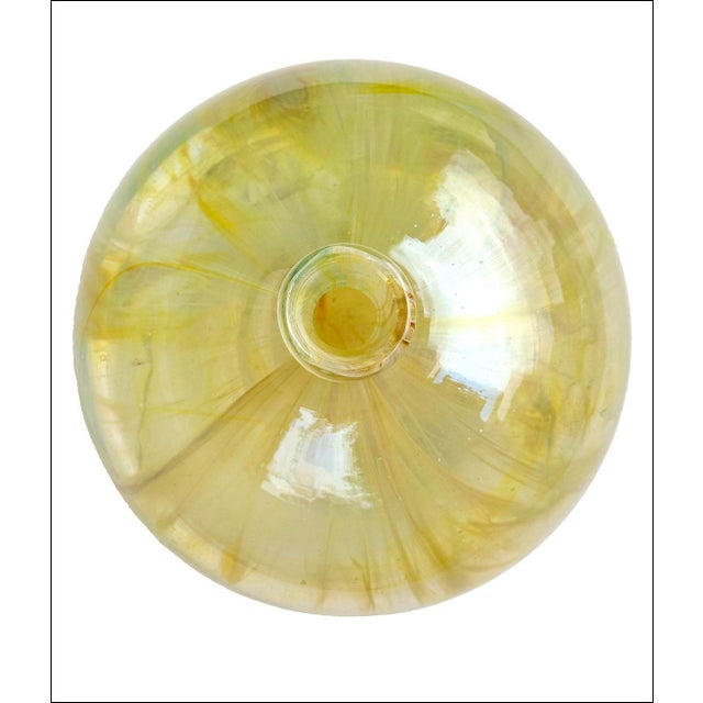 Early 20th Century Belle Époque Art Nouveau Studio Blown Glass Paperweight Vase-Numbered For Sale - Image 4 of 6