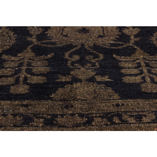 Boho Chic Blue/Brown Wool Rug - 8'5'' X 11'11'' For Sale In New York - Image 6 of 10