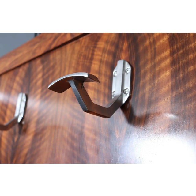 Art Deco Figured Walnut Hall Stand, 1930s For Sale - Image 9 of 16