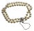 1990s Mikimoto Estate Akoya Pearl 2 Strand Bracelet For Sale