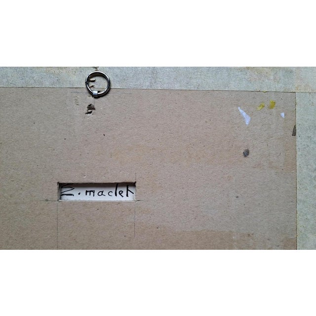 Elisée Maclet, Houses by The Canal, Ink and Gouache For Sale - Image 5 of 8