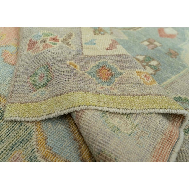 Turkish Oushak Rug 5' x 6'4" #20423 For Sale In Houston - Image 6 of 8