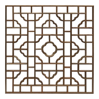 Square Raw Plain Wood Flower Geometric Pattern Wall Panel For Sale