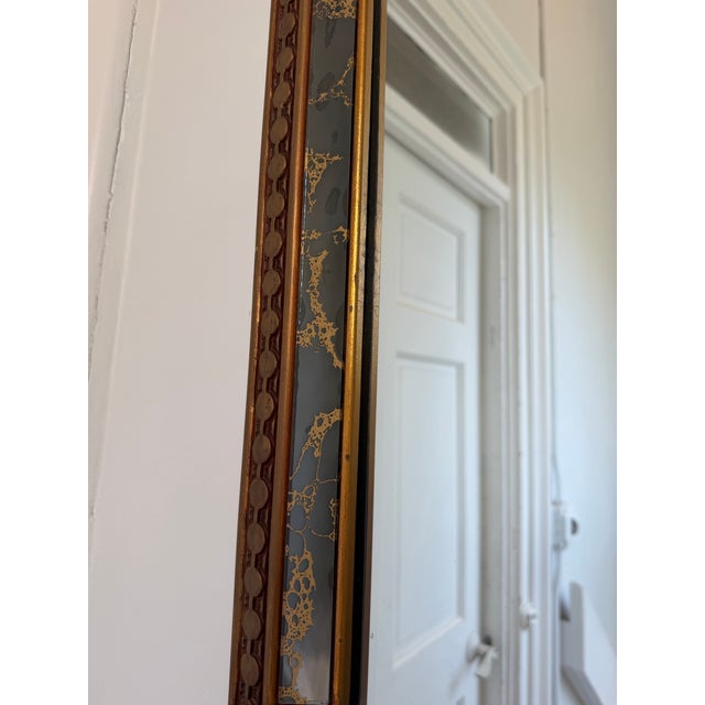 Vintage Large Octagonal Mirror For Sale In Boston - Image 6 of 7