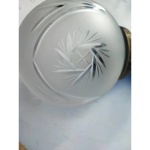 Art Deco Brass Ceiling Lamp, 1920s For Sale - Image 3 of 8