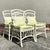 Wood Vintage Coastal Trellis Rattan Dining Chairs - Set of 4 For Sale - Image 7 of 9