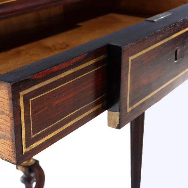 Linke Attr. Louis XVI Rosewood Ormolu Lady's Drop-Leaf Desk 19thC For Sale - Image 6 of 18