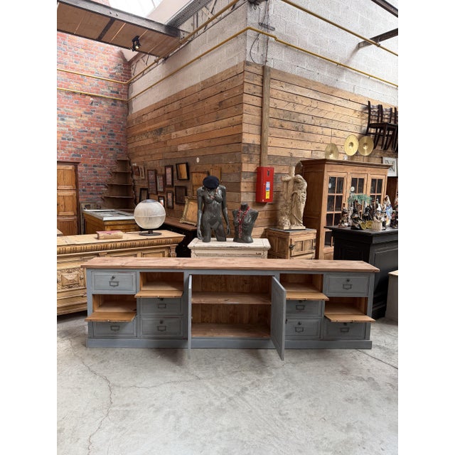 Handcrafted Gray Sideboard, France For Sale - Image 6 of 13