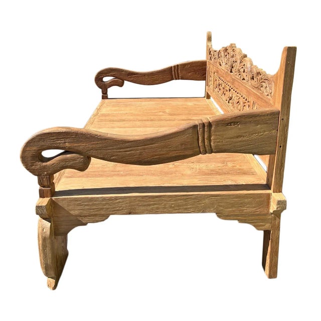 Wood Kurta Teak Daybed Twin Size For Sale - Image 7 of 9