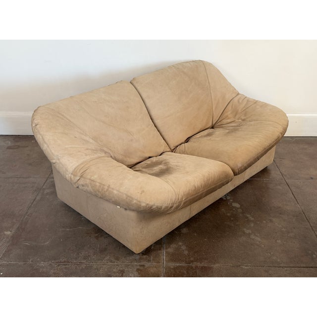 Vintage 1970’s Leolux Leather Loveseat Sofa For Sale - Image 16 of 18