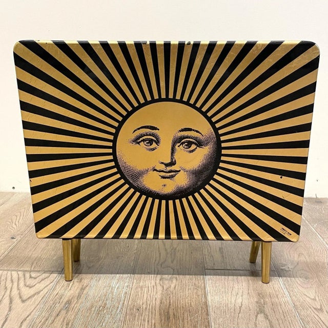Fornasetti Piero Fornasetti, Mid Century Modern, Magazine Rack, Lacquer, Metal, Italy 1960s For Sale - Image 4 of 12