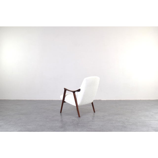 1960s Mid-Century Modern Teak and Bouclé Tenor Chair from Møre Lenestolfabrikk, 1960s For Sale - Image 5 of 12