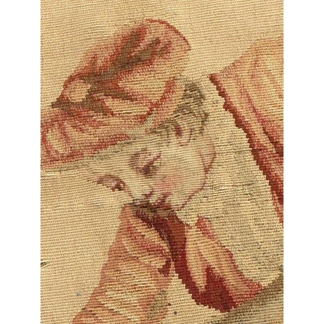 Antique French Aubusson Tapestry, 1890s For Sale - Image 9 of 14
