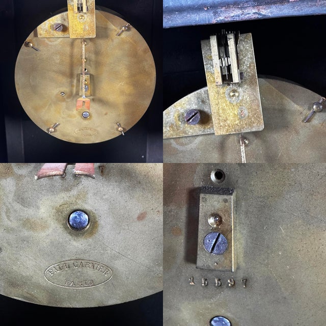 Superb 1890's Antique Paul Garnier Paris Railroad Clock Fine Gilding & Patina Huge 20" Face For Sale - Image 16 of 18