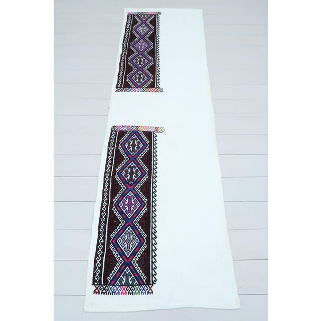 Vintage Turkish Kilim Rug Runner For Sale - Image 13 of 13