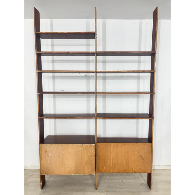 Mid-Century Teak Wall Shelving System, 1960s For Sale - Image 9 of 10