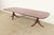 Ethan Allen Georgian Banded Mahogany Double Pedestal Extension Dining Table, Newly Refinished For Sale - Image 15 of 15