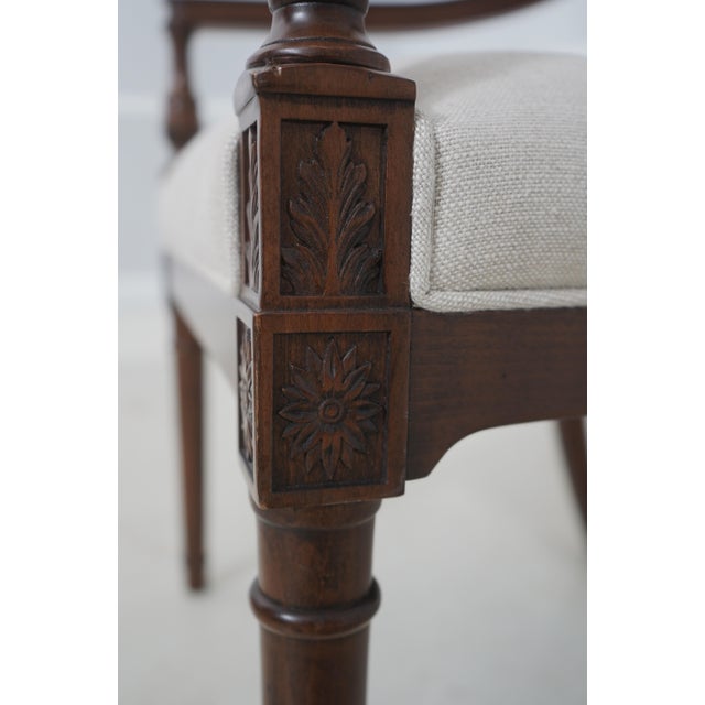 Set of 8 Theodore Alexander ‘The Iven Dining Room Armchairs’ For Sale - Image 15 of 18