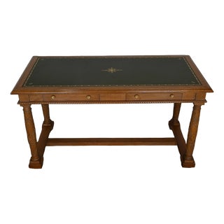 Empire Style Desk in Oak, 1950s For Sale