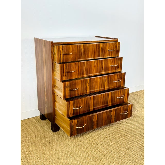 Brown Vintage Rosewood Chest of Drawers, 1960s For Sale - Image 8 of 12