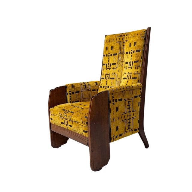 Art Deco Amsterdam School Lounge Chair by Cornelis Van Der Sluys, 1918 For Sale - Image 3 of 17