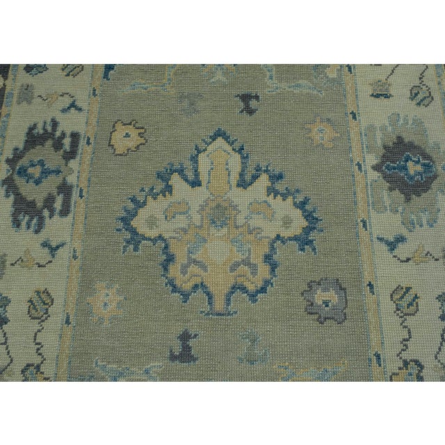 Turkish Oushak Rug 5'5" x 12'2" #18044 For Sale In Houston - Image 6 of 8