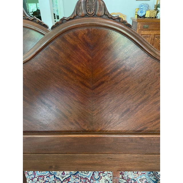 Vintage Tell City Furniture Flame Walnut Twin Headboards a Pair