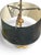 Antique-Style Brass Bouillotte Candlestick Lamp With Black Tole Shade A handsome French Neoclassical-inspired brass...
