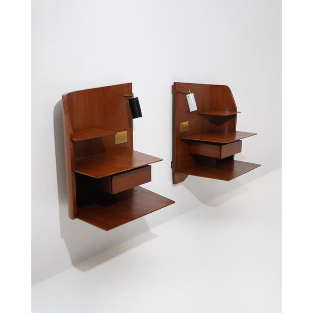 Wall-Mounted Nightstands by Gio Ponti for Dassi, 1960s, Set of 2 For Sale - Image 16 of 16