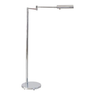Adjustable Chrome Reading Lamp by Koch & Lowy For Sale