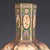 This beautiful vase features a classic six-sided (hexagonal) form with a tall, faceted neck and a rounded, bulbous body....
