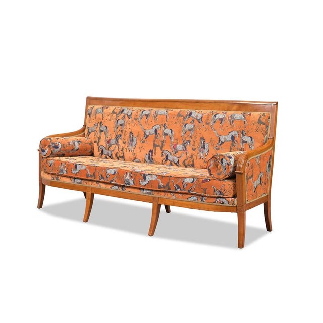 Wood Seating Set in Cherry Wood, France, 1810s, Set of 5 For Sale - Image 7 of 13