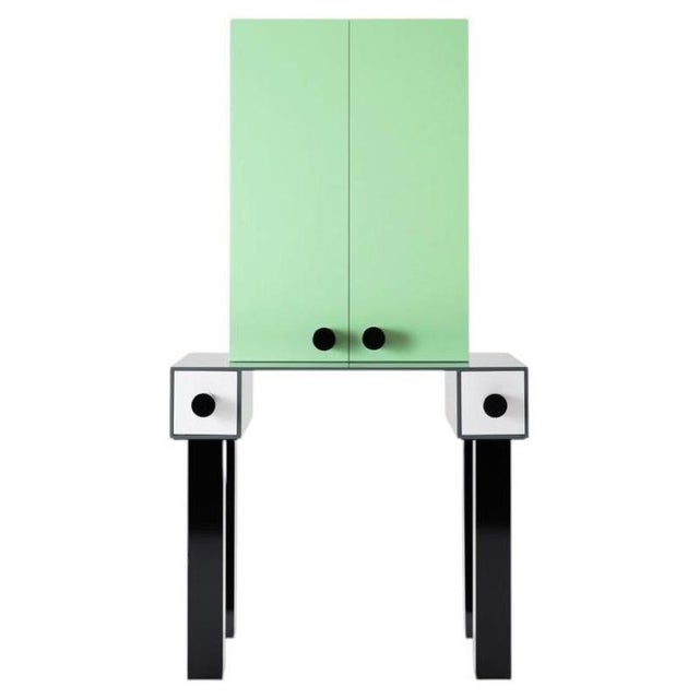 Green Ernest Cabinet in Powder-Coated Aluminum by Altreforme For Sale - Image 8 of 8