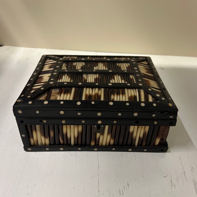 Antique Anglo-Indian Porcupine Quill Box