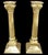 Neoclassical Pair of 1980s Solid Brass Ornate Neoclassical Corinthian Column Candle Holders For Sale - Image 3 of 7