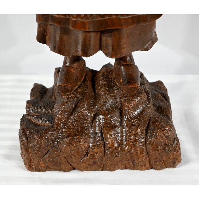 Breton Woman Returning from Market, Late 1800s, Beech For Sale - Image 14 of 18