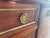 Metal French Neoclassical Brass and Marble Sideboard in Mahogany by Maurice Hirsch, 1950s For Sale - Image 7 of 12