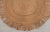 Natural Jute Rug With Fringes Round Hand Made Braided Boho Style Rug 4 Foot For Sale - Image 4 of 8