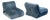 Italian Velvet Pagrù Lounge Armchairs by Claudio Vagnoni, Set of 2 For Sale