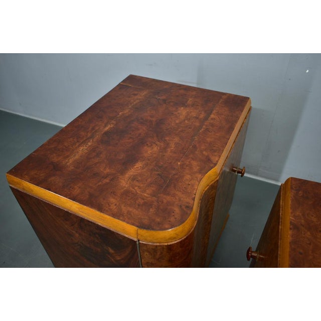 Art Deco Bedside Tables, Czechoslovakia, Set of 2 For Sale - Image 17 of 18