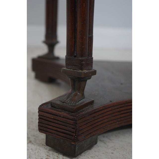 Bronze Maitland Smith Neoclassical Round Bronze Surface Table For Sale - Image 8 of 13