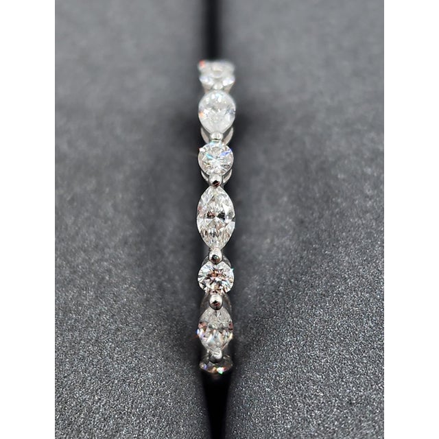 Early 21st Century 1.26 Ct Diamond Eternity Band Size 6.5 For Sale - Image 5 of 8